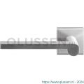 GPF Bouwbeslag RVS 3105.09-02L Tinga deurkruk gatdeel op vierkante rozet 50x50x8 mm linkswijzend RVS mat geborsteld GPF3105090200-02