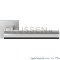 GPF Bouwbeslag RVS 3145.09-02 GPF3145.02 Umu deurkruk op vierkant rozet RVS 50x50x8 mm RVS geborsteld GPF3145090100-02