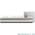 GPF Bouwbeslag RVS 3145.09-02L GPF3145.02L Umu deurkruk gatdeel op vierkant rozet RVS 50x50x8 mm linkswijzend RVS geborsteld GPF3145090200-02