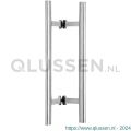 GPF Bouwbeslag RVS 9795.09 deurgreep GPF40 ovaal 31x20x500/320 mm RVS geborsteld met bevestiging GPF979509740