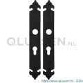 GPF Bouwbeslag Smeedijzer 6100.25 PC55 langschild 291x41x4 mm PC55 smeedijzer zwart GPF610025132