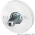 GPF Bouwbeslag ZwartWit 8100.40.400 rozet rond 50x8 mm met vastgelaste knopvastzetter wit GPF810040400