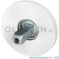 GPF Bouwbeslag ZwartWit 1100.05.400 rozet rond 50x6 mm met vastgelaste knopvastzetter wit GPF810045400