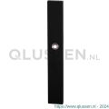 GPF Bouwbeslag ZwartWit 8100.75 XL WC55/8 groot langschild XL rechthoekig enkelverend 282x40x8,5 mm WC55/8 grote knop zwart GPF810075855