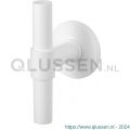 GPF Bouwbeslag ZwartWit 8239.62-05 Hipi Deux kruisknop vast met knopvastzetter op rond rozet 50x6 mm wit GPF8239620400-05