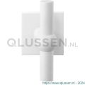 GPF Bouwbeslag ZwartWit 8242.62-02L Hipi kruiskruk gatdeel op vierkant rozet 50x50x8 mm linkswijzend wit GPF8242620200-02