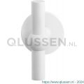 GPF Bouwbeslag ZwartWit 8242.62-05 Hipi deurkruk op rond rozet 50x6 mm vast met knopvastzetter wit GPF8242620400-05