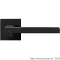GPF Bouwbeslag ZwartWit 8285.61-02R Raa deurkruk op vierkante rozet 50x50x8 mm rechtswijzend zwart GPF8285610300-02