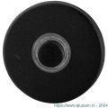 GPF Bouwbeslag ZwartWit 8826.09 beldrukker rond 50x8 mm met zwarte button zwart GPF882609400