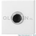 GPF Bouwbeslag ZwartWit 8826.42 beldrukker vierkant 50x50x8 mm met zwarte button wit GPF882642400