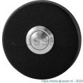 GPF Bouwbeslag ZwartWit 8827.09 beldrukker rond 50x8 mm met RVS button zwart GPF882709400