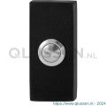 GPF Bouwbeslag ZwartWit 8827.01 deurbel beldrukker rechthoekig 70x32x10 mm met RVS button zwart GPF882701400