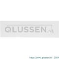 GPF Bouwbeslag ZwartWit 8834.62 briefplaat 350x100x3 mm met verende binnenklep wit GPF883462000