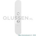 GPF Bouwbeslag ZwartWit 8840.62/55 veiligheids buitenschild SKG*** 248x52x11 mm afgerond met kerntrekbeveiliging PC55 massief wit GPF884062032