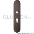 GPF Bouwbeslag Anastasius 9002.A1 veiligheids buitenschild SKG*** 248x52x11 mm afgerond PC55 Dark blend GPF9002A1032