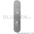 GPF Bouwbeslag RVS 9008.55 veiligheids buitenschild SKG*** 248x52x11 mm afgerond met kerntrekbeveiliging PC55 massief RVS geborsteld GPF900809032