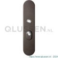 GPF Bouwbeslag Anastasius 9008.A1 veiligheids buitenschild SKG*** 248x52x11 mm afgerond met kerntrekbeveiliging PC55 massief Dark blend GPF9008A1032