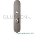 GPF Bouwbeslag Anastasius 9008.A3 veiligheids buitenschild SKG*** 248x52x11 mm afgerond met kerntrekbeveiliging PC55 massief Mocca blend GPF9008A3032