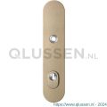 GPF Bouwbeslag Anastasius 9008.A4 veiligheids buitenschild SKG*** 248x52x11 mm afgerond met kerntrekbeveiliging PC92 massief Champagne blend GPF9008A4062