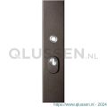 GPF Bouwbeslag Anastasius 9018.A1 veiligheids buitenschild SKG*** 248x52x11 mm rechthoekig met kerntrekbeveiliging PC55 massief Dark blend GPF9018A1032