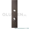 GPF Bouwbeslag Anastasius 9018.A1 veiligheids buitenschild SKG*** 248x52x11 mm rechthoekig met kerntrekbeveiliging PC72 massief Dark blend GPF9018A1042