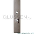 GPF Bouwbeslag Anastasius 9018.A3 veiligheids buitenschild SKG*** 248x52x11 mm rechthoekig met kerntrekbeveiliging PC55 massief Mocca blend GPF9018A3032