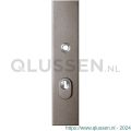 GPF Bouwbeslag Anastasius 9018.A3 veiligheids buitenschild SKG*** 248x52x11 mm rechthoekig met kerntrekbeveiliging PC72 massief Mocca blend GPF9018A3042