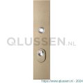 GPF Bouwbeslag Anastasius 9018.A4 veiligheids buitenschild SKG*** 248x52x11 mm rechthoekig met kerntrekbeveiliging PC72 massief Champagne blend GPF9018A4042