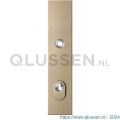 GPF Bouwbeslag Anastasius 9018.A4 veiligheids buitenschild SKG*** 248x52x11 mm rechthoekig met kerntrekbeveiliging PC92 massief Champagne blend GPF9018A4062