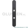 GPF Bouwbeslag PVD 9028.72P1 veiligheids buitenschild smal SKG*** 257x35x11 mm afgerond met kerntrekbeveiliging PC72 massief PVD antraciet GPF9028P1042