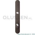 GPF Bouwbeslag Anastasius 9028.A1 veiligheids buitenschild smal SKG*** 257x35x11 mm afgerond met kerntrekbeveiliging PC92 massief Dark blend GPF9028A1062