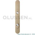 GPF Bouwbeslag Anastasius 9028.A4 veiligheids buitenschild smal SKG*** 257x35x11 mm afgerond met kerntrekbeveiliging PC92 massief Champagne blend GPF9028A4062