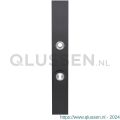 GPF Bouwbeslag PVD 9038.72P1 veiligheids buitenschild smal SKG*** 257x35x11 mm rechthoekig met kerntrekbeveiliging PC72 massief PVD antraciet GPF9038P1042