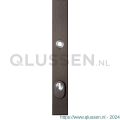 GPF Bouwbeslag Anastasius 9038.A1 veiligheids buitenschild smal SKG*** 257x35x11 mm rechthoekig met kerntrekbeveiliging PC92 massief Dark blend GPF9038A1062