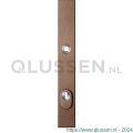 GPF Bouwbeslag Anastasius 9038.A2 veiligheids buitenschild smal SKG*** 257x35x11 mm rechthoekig met kerntrekbeveiliging PC92 massief Bronze blend GPF9038A2062