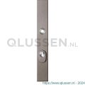 GPF Bouwbeslag Anastasius 9038.A3 veiligheids buitenschild smal SKG*** 257x35x11 mm rechthoekig met kerntrekbeveiliging PC72 massief Mocca blend GPF9038A3042