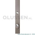 GPF Bouwbeslag Anastasius 9038.A3 veiligheids buitenschild smal SKG*** 257x35x11 mm rechthoekig met kerntrekbeveiliging PC92 massief Mocca blend GPF9038A3062