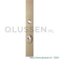 GPF Bouwbeslag Anastasius 9038.A4 veiligheids buitenschild smal SKG*** 257x35x11 mm rechthoekig met kerntrekbeveiliging PC72 massief Champagne blend GPF9038A4042