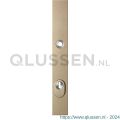 GPF Bouwbeslag Anastasius 9038.A4 veiligheids buitenschild smal SKG*** 257x35x11 mm rechthoekig met kerntrekbeveiliging PC92 massief Champagne blend GPF9038A4062