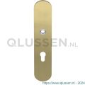 GPF Bouwbeslag PVD 9102.55P4 veiligheids binnenschild SKG*** 248x52x8 mm afgerond PC55 PVD mat messing GPF9102P4032