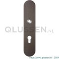 GPF Bouwbeslag Anastasius 9102.A1 veiligheids binnenschild SKG*** 248x52x8 mm afgerond PC72 Dark blend GPF9102A1042