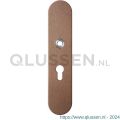 GPF Bouwbeslag Anastasius 9102.A2 veiligheids binnenschild SKG*** 248x52x8 mm afgerond PC55 Bronze blend GPF9102A2032