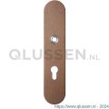 GPF Bouwbeslag Anastasius 9102.A2 veiligheids binnenschild SKG*** 248x52x8 mm afgerond PC72 Bronze blend GPF9102A2042