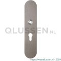 GPF Bouwbeslag Anastasius 9102.A3 veiligheids binnenschild SKG*** 248x52x8 mm afgerond PC55 Mocca blend GPF9102A3032