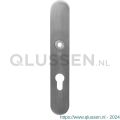 GPF Bouwbeslag RVS 9103.00 veiligheids binnenschild SKG*** 248x40x8 mm afgerond blind met krukgat RVS geborsteld GPF910309000