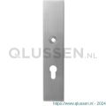 GPF Bouwbeslag RVS 9112.00 veiligheids binnenschild SKG*** 248x52x8 mm rechthoekig blind met krukgat RVS geborsteld GPF911209000