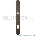 GPF Bouwbeslag Anastasius 9128.A1 veiligheids binnenschild smal SKG*** 257x35x8 mm afgerond PC92 Dark blend GPF9128A1062