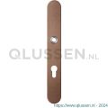 GPF Bouwbeslag Anastasius 9128.A2 veiligheids binnenschild smal SKG*** 257x35x8 mm afgerond PC72 Bronze blend GPF9128A2042