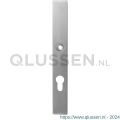 GPF Bouwbeslag RVS 9138.00 veiligheids binnenschild smal SKG*** 257x35x8 mm rechthoekig blind met krukgat RVS geborsteld GPF913809000