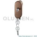 GPF Bouwbeslag Anastasius 9250.A2.0032 draaikiepmechanisme afsluitbaar SKG*** ovaal 83x34x31 mm met stift binnenzijde 32 mm Bronze blend GPF9250A20032